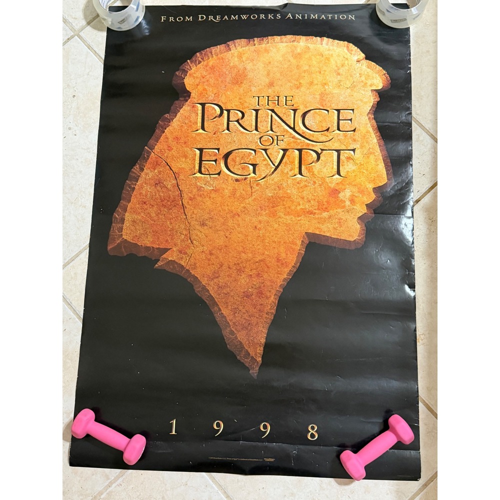 Vintage 1998 The Prince of Egypt Movie Poster DreamWorks Original Teaser